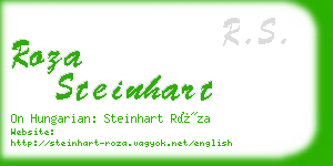 roza steinhart business card